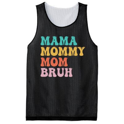 Mama Mommy Mom Bruh Funny Mothers Day for mom motherhood Mesh Reversible Basketball Jersey Tank