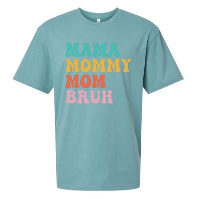 Mama Mommy Mom Bruh Funny Mothers Day for mom motherhood Sueded Cloud Jersey T-Shirt