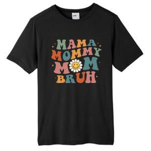 Mama Mommy Mom Bruh Retro Groovy Mothers Day Gifts Wo Tall Fusion ChromaSoft Performance T-Shirt