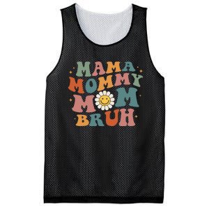 Mama Mommy Mom Bruh Retro Groovy Mothers Day Gifts Wo Mesh Reversible Basketball Jersey Tank