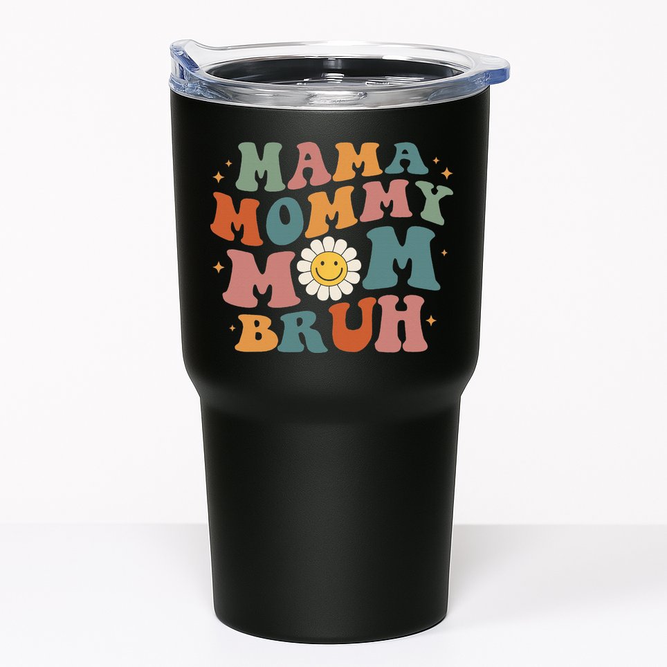 Mama Mommy Mom Bruh Retro Groovy Mothers Day Gifts Wo Tumbler