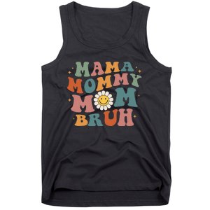 Mama Mommy Mom Bruh Retro Groovy Mothers Day Gifts Wo Tank Top