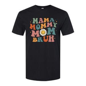 Mama Mommy Mom Bruh Retro Groovy Mothers Day Gifts Wo Softstyle CVC T-Shirt