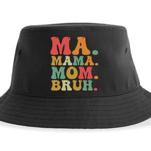 Ma Mama Mom Bruh Retro Sustainable Bucket Hat