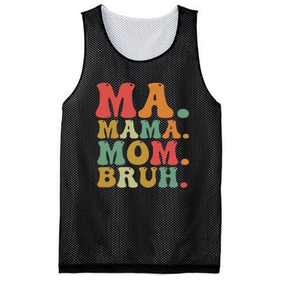 Ma Mama Mom Bruh Retro Mesh Reversible Basketball Jersey Tank