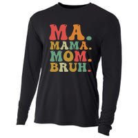 Ma Mama Mom Bruh Retro Cooling Performance Long Sleeve Crew