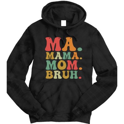 Ma Mama Mom Bruh Retro Tie Dye Hoodie