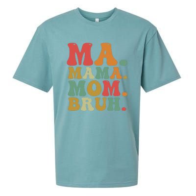 Ma Mama Mom Bruh Retro Sueded Cloud Jersey T-Shirt