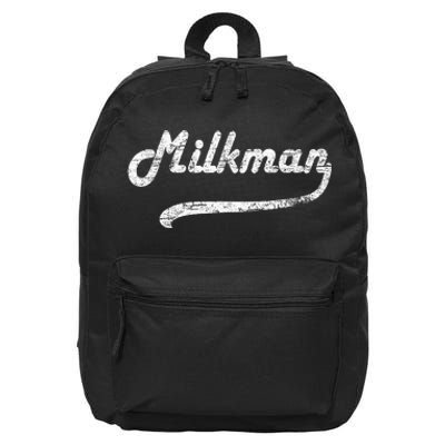 Milkman Milk Man Milk Maker Funny Job Profession 16 in Basic Backpack