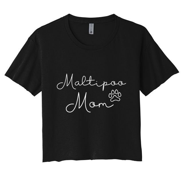 Maltipoo Mom Malitpoo Momma Maltipoo Mama Gift Crop Top