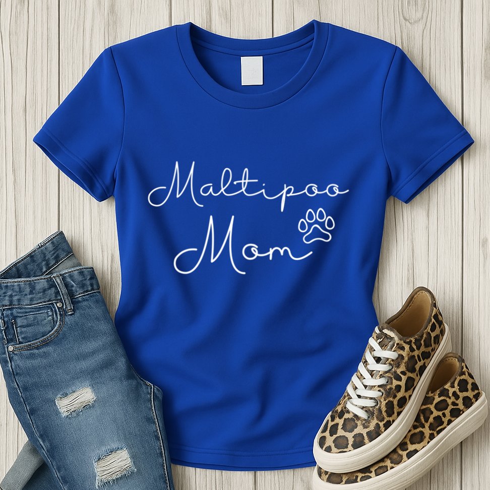 Maltipoo Mom Malitpoo Momma Maltipoo Mama Gift Womens T-Shirt