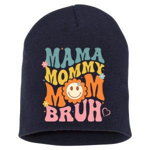 Mama Mommy Mom Bruh Mom Mother Short Acrylic Beanie