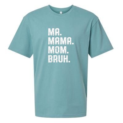 Ma Mama Mom Bruh Sueded Cloud Jersey T-Shirt