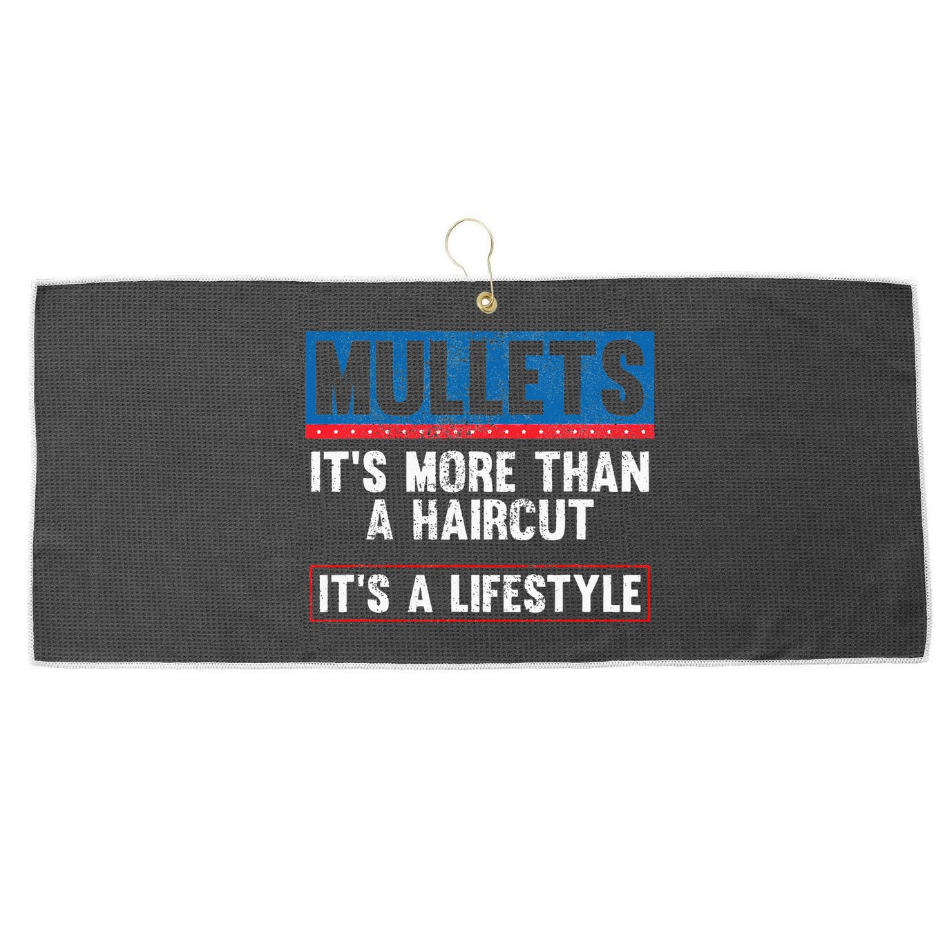 Make Morgan Mullets Great Again Country Music Large Microfiber Waffle Golf Towel