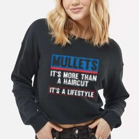 Make Morgan Mullets Great Again Country Music Cropped Pullover Crew