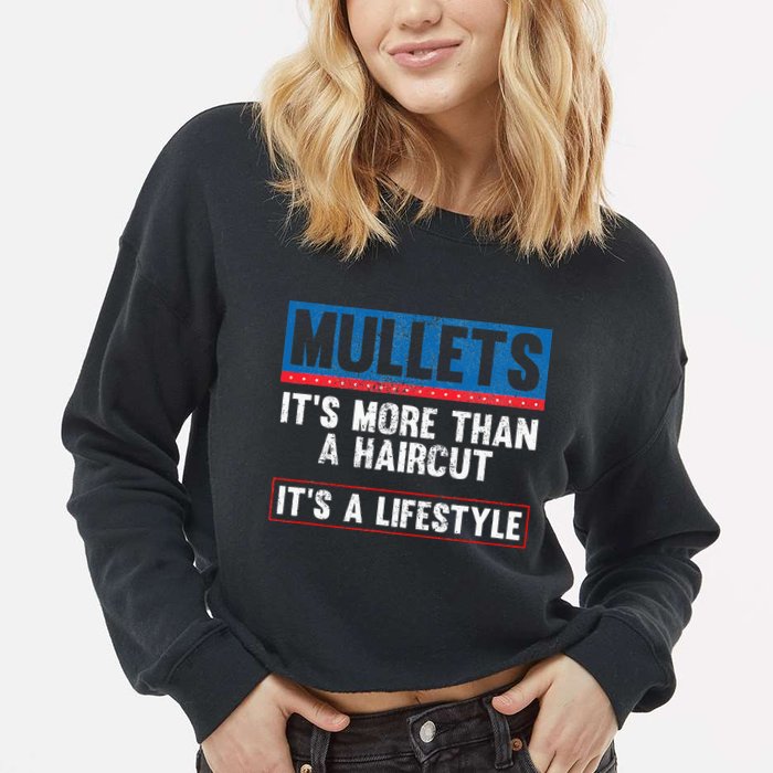 Make Morgan Mullets Great Again Country Music Cropped Pullover Crew