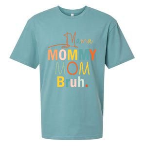 Mama Mommy Mom Bruh Funny Mothers Day Gifts for Mom Sueded Cloud Jersey T-Shirt