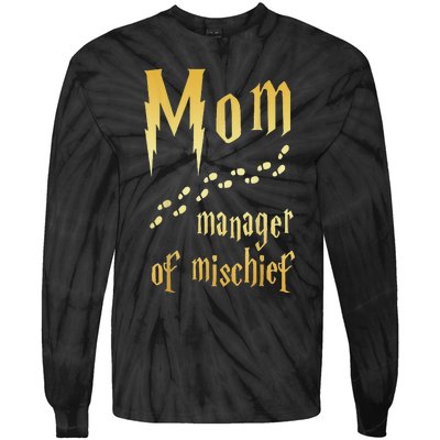 Magical Mom, Manager Of Mischief Tie-Dye Long Sleeve Shirt