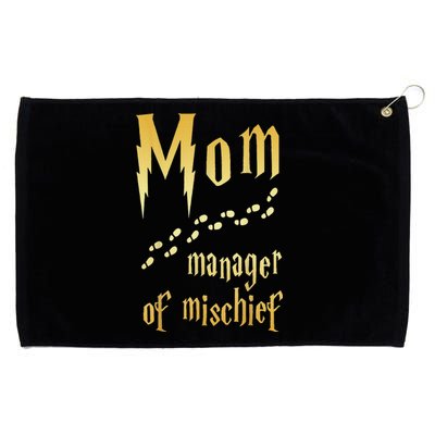 Magical Mom, Manager Of Mischief Grommeted Golf Towel