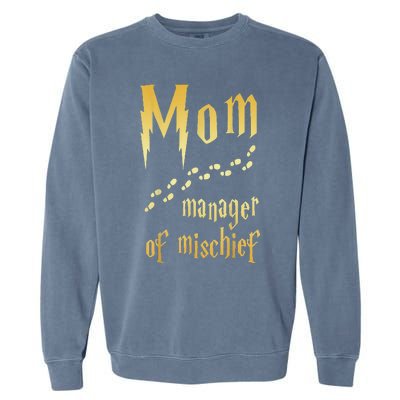 Magical Mom, Manager Of Mischief Garment-Dyed Sweatshirt