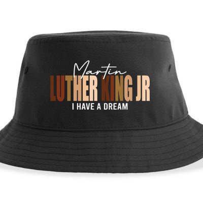 Melanin MLK Martin Luther King Jr. I Have Dream Cool Sustainable Bucket Hat