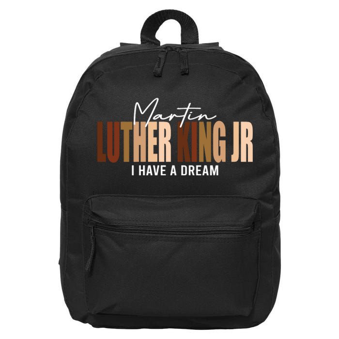 Melanin MLK Martin Luther King Jr. I Have Dream Cool 16 in Basic Backpack