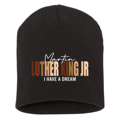 Melanin MLK Martin Luther King Jr. I Have Dream Cool Short Acrylic Beanie
