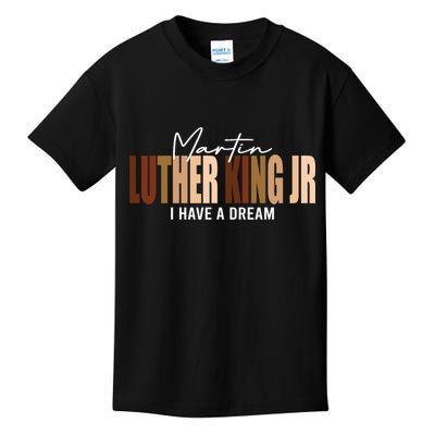 Melanin MLK Martin Luther King Jr. I Have Dream Cool Kids T-Shirt