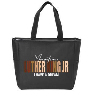 Melanin MLK Martin Luther King Jr. I Have Dream Cool Zip Tote Bag