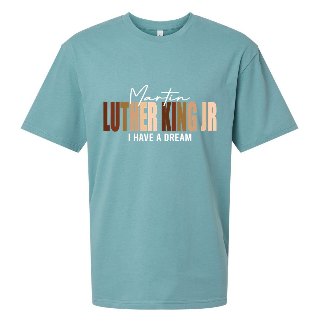 Melanin MLK Martin Luther King Jr. I Have Dream Cool Sueded Cloud Jersey T-Shirt