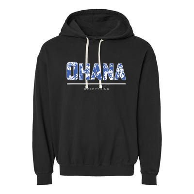 McKenzie Milton Merch Ohana Over Everything Blue Garment-Dyed Fleece Hoodie