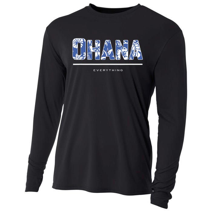 McKenzie Milton Merch Ohana Over Everything Blue Cooling Performance Long Sleeve Crew