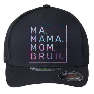 Ma Mama Mom Bruh Tie Dye Gift Flexfit Unipanel Trucker Cap