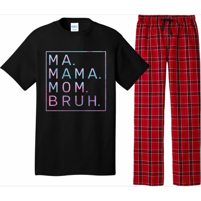 Ma Mama Mom Bruh Tie Dye Gift Pajama Set