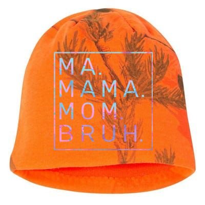 Ma Mama Mom Bruh Tie Dye Gift Kati - Camo Knit Beanie