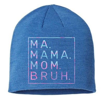 Ma Mama Mom Bruh Tie Dye Gift Sustainable Beanie