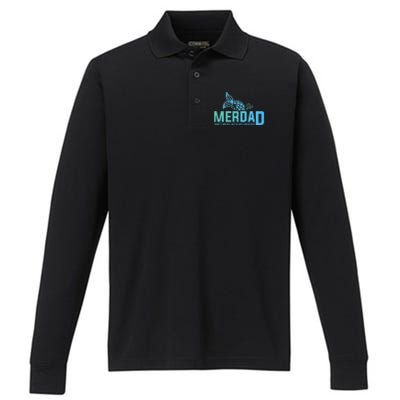 Merdad Merman Mermaid Performance Long Sleeve Polo