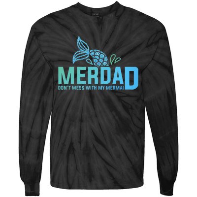 Merdad Merman Mermaid Tie-Dye Long Sleeve Shirt