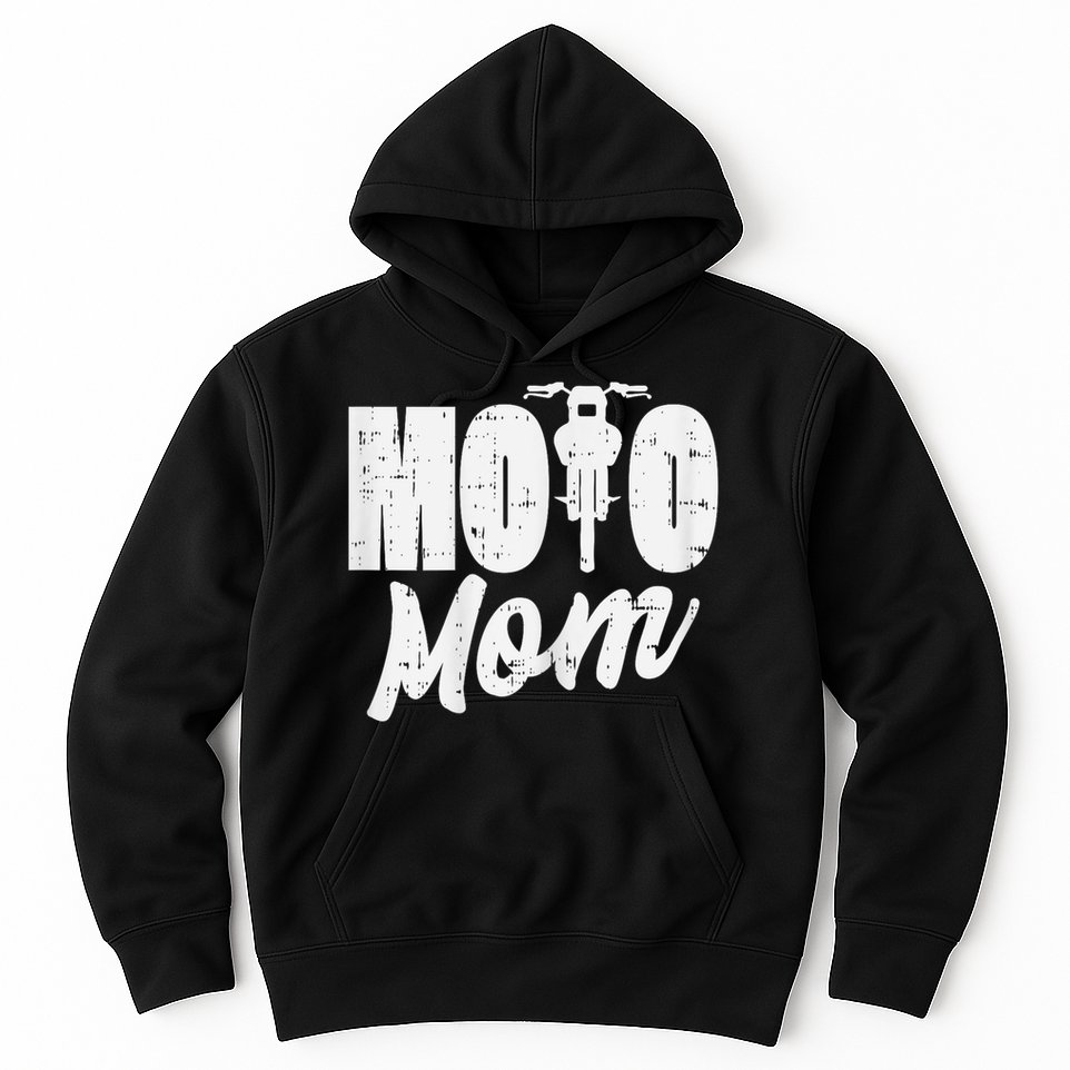 Moto Mom Motorcycle Motocross Dirt Bike Racing Women Gift Hoodie