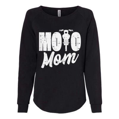 Moto Mom Motorcycle Motocross Dirt Bike Racing Women Gift Womens California Wash Sweatshirt