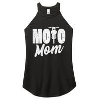 Moto Mom Motorcycle Motocross Dirt Bike Racing Women Gift Women's Perfect Tri Rocker Tank