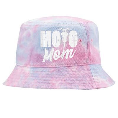 Moto Mom Motorcycle Motocross Dirt Bike Racing Women Gift Tie-Dyed Bucket Hat