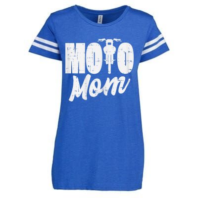 Moto Mom Motorcycle Motocross Dirt Bike Racing Women Gift Enza Ladies Jersey Football T-Shirt