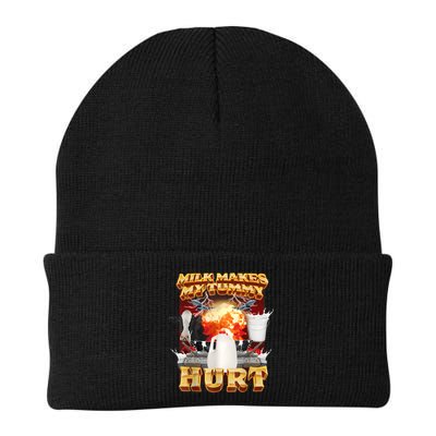 Milk Makes My Tummy Hurt Funny Meme Beanie