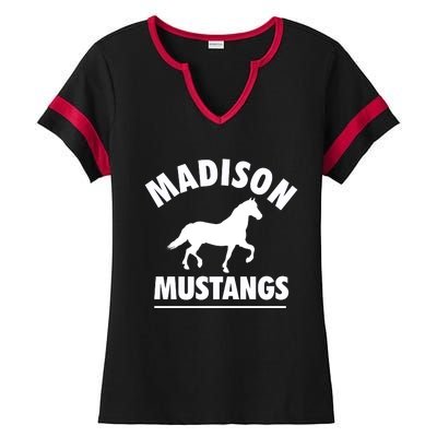 Madison Mustangs Ladies Halftime Notch Neck Tee