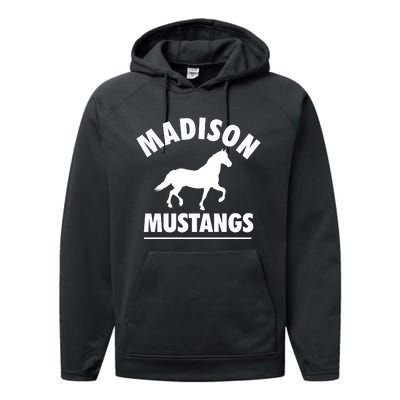 Madison Mustangs Performance Fleece Hoodie