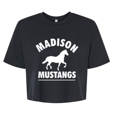 Madison Mustangs Bella+Canvas Jersey Crop Tee