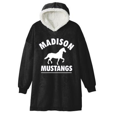 Madison Mustangs Hooded Wearable Blanket