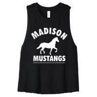 Madison Mustangs Women's Racerback Cropped Tank