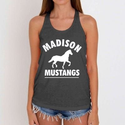 Madison Mustangs Women's Knotted Racerback Tank